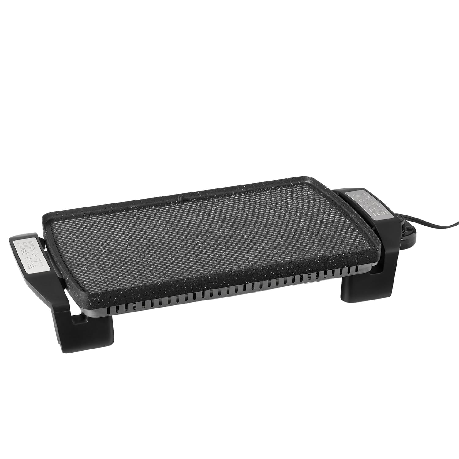 THE ROCK by Starfrit 16.5 In. x 9.75 In. Electric Reversible Grill/Griddle