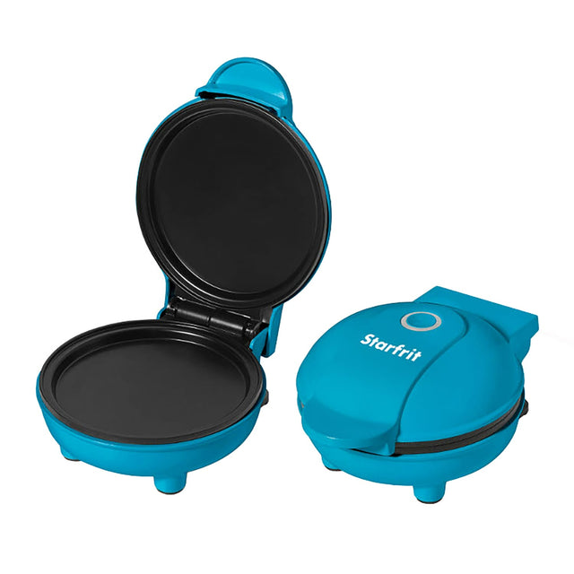 Starfrit 4-In. Electric Mini Pancake Maker, Blue