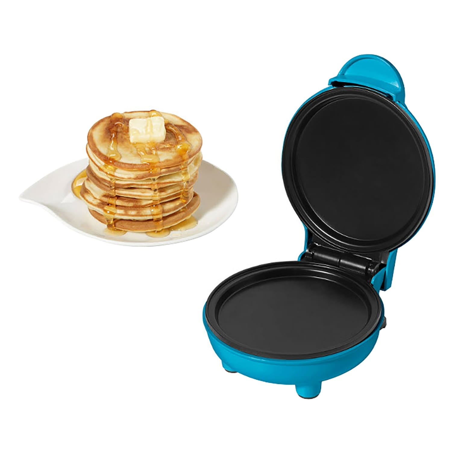 Starfrit 4-In. Electric Mini Pancake Maker, Blue