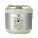 Starfrit 14-Cup Low-Carb Electric Rice Cooker, Green/Gray, with 7 Presets