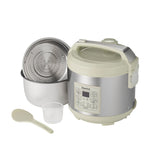 Starfrit 14-Cup Low-Carb Electric Rice Cooker, Green/Gray, with 7 Presets