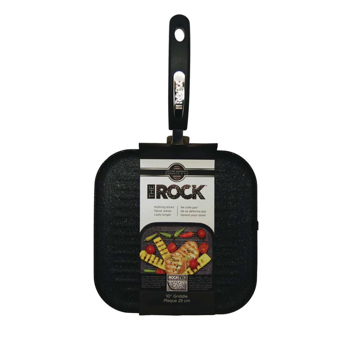 THE ROCK by Starfrit 10" Grill Pan with Bakelite Handles