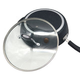 THE ROCK by Starfrit 12-In. Deep Fry Pan with Lid and Bakelite Handle