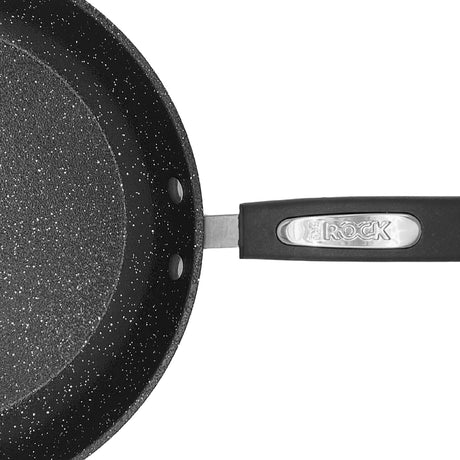 THE ROCK by Starfrit Terra Black Marble Non-Stick Fry Pan with Bakelite Handle, 10 In.