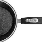 THE ROCK by Starfrit Terra Black Marble Non-Stick Saucepan with Bakelite Handle, 3 Qt.