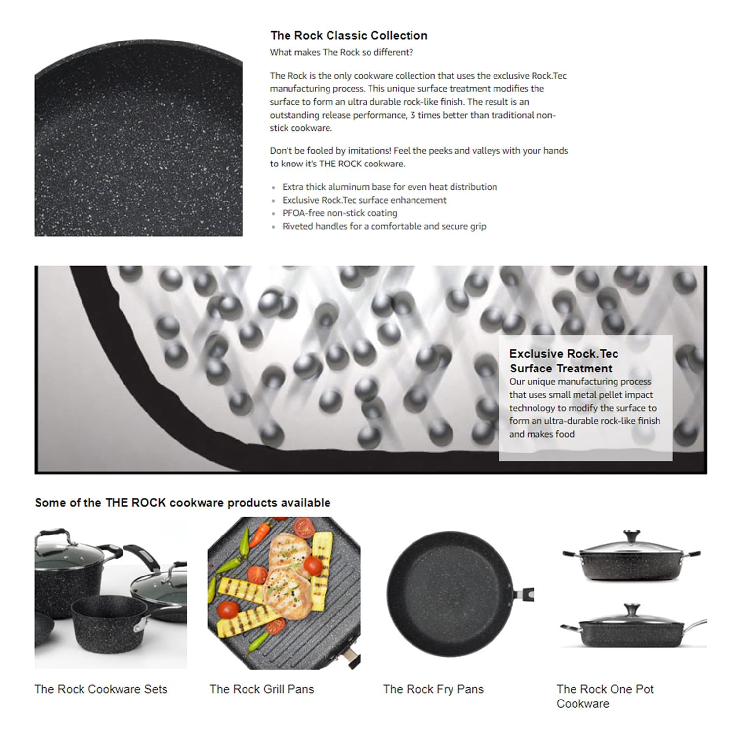 THE ROCK by Starfrit 6-Quart Stockpot/Casserole with Glass Lid & Stainless Steel Handles