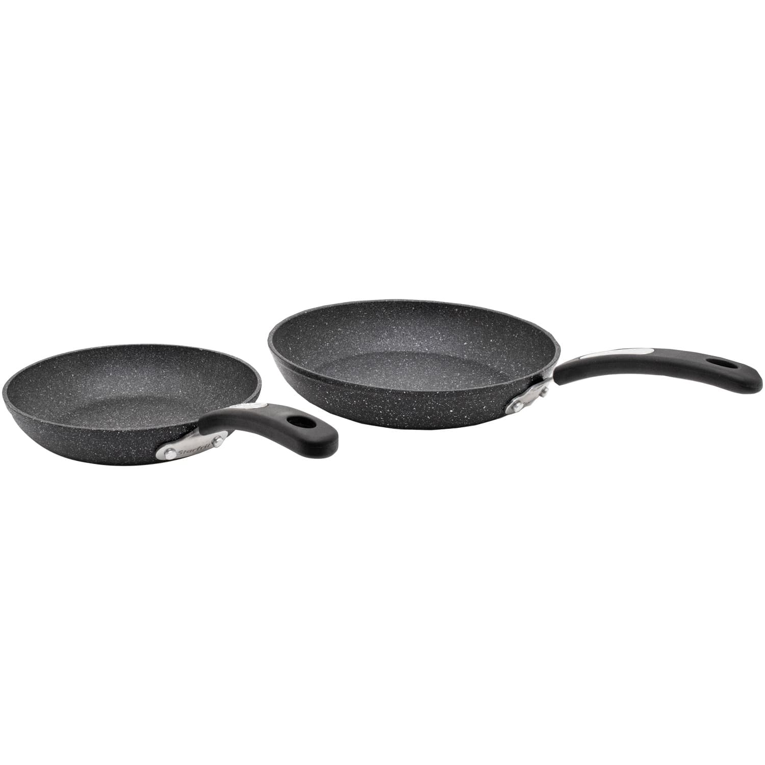 THE ROCK by Starfrit Set of 2 Fry Pans with Bakelite Handles
