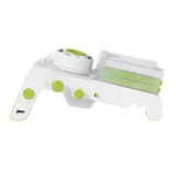 Starfrit Cubing Pro Mandoline Slicer with Storage Box, White with Green