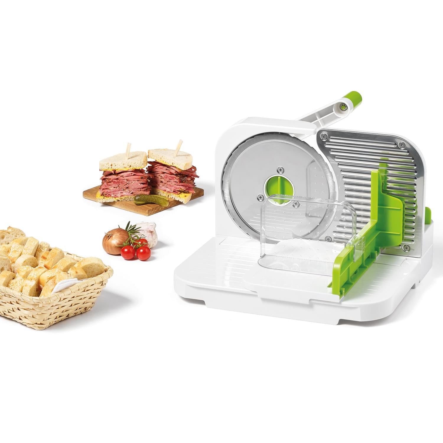 Starfrit Deli Slicer, Green/White