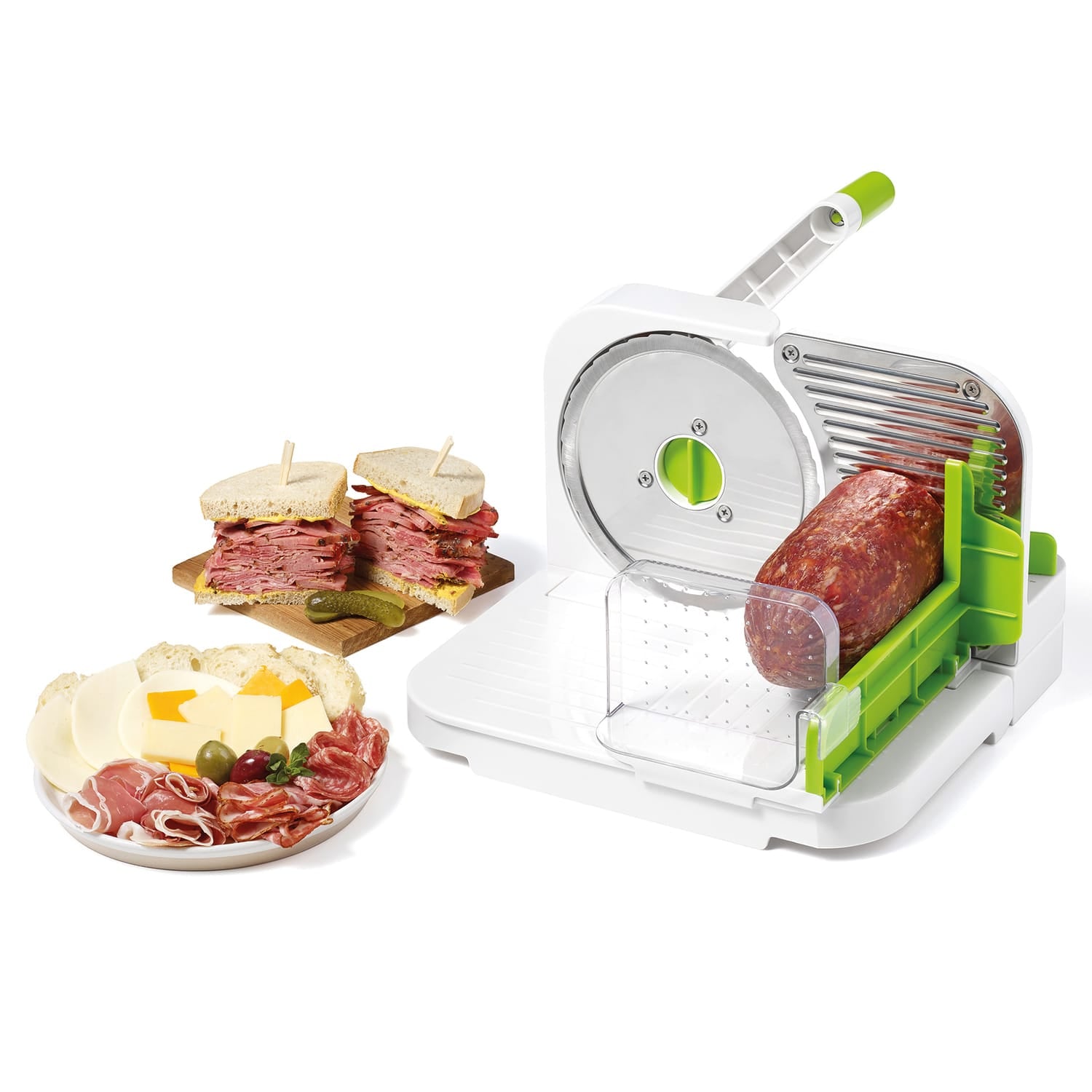 Starfrit Deli Slicer, Green/White