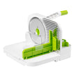 Starfrit Deli Slicer with 6.5-In. Stainless Steel Blade, White with Green