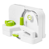 Starfrit Deli Slicer with 6.5-In. Stainless Steel Blade, White with Green