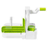 Starfrit Deli Slicer with 6.5-In. Stainless Steel Blade, White with Green
