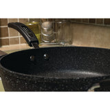 THE ROCK by Starfrit 11" Deep-Fry Pan with Lid & Bakelite Handles
