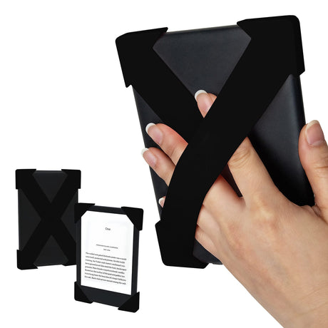 Strapsicle E-Reader Cross Straps for Select Kindle and Kobo Devices, Large, Black