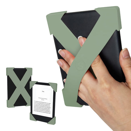 Strapsicle E-Reader Cross Straps for Select Kindle and Kobo Devices, Large, Sage Green
