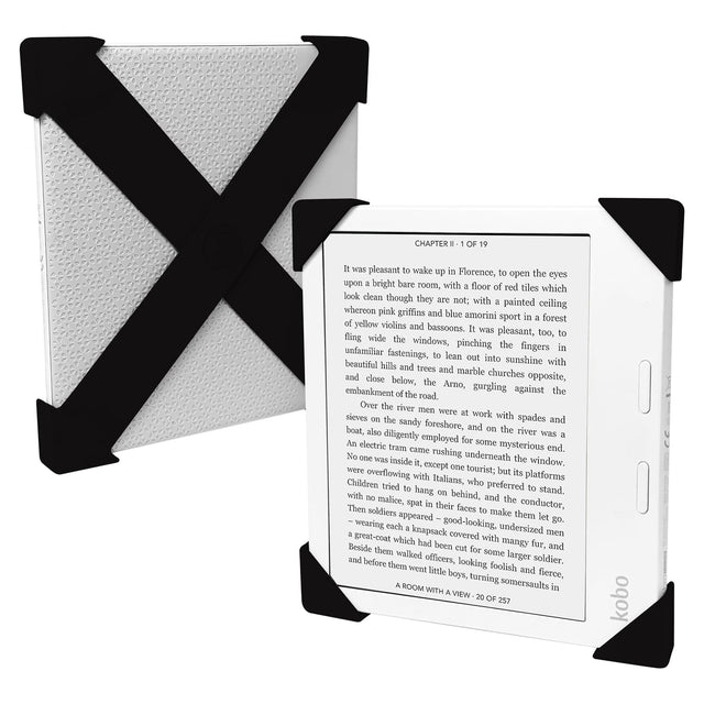 Strapsicle Premium E-Reader Cross Straps for Kobo Libra Color and Libra 2, Black