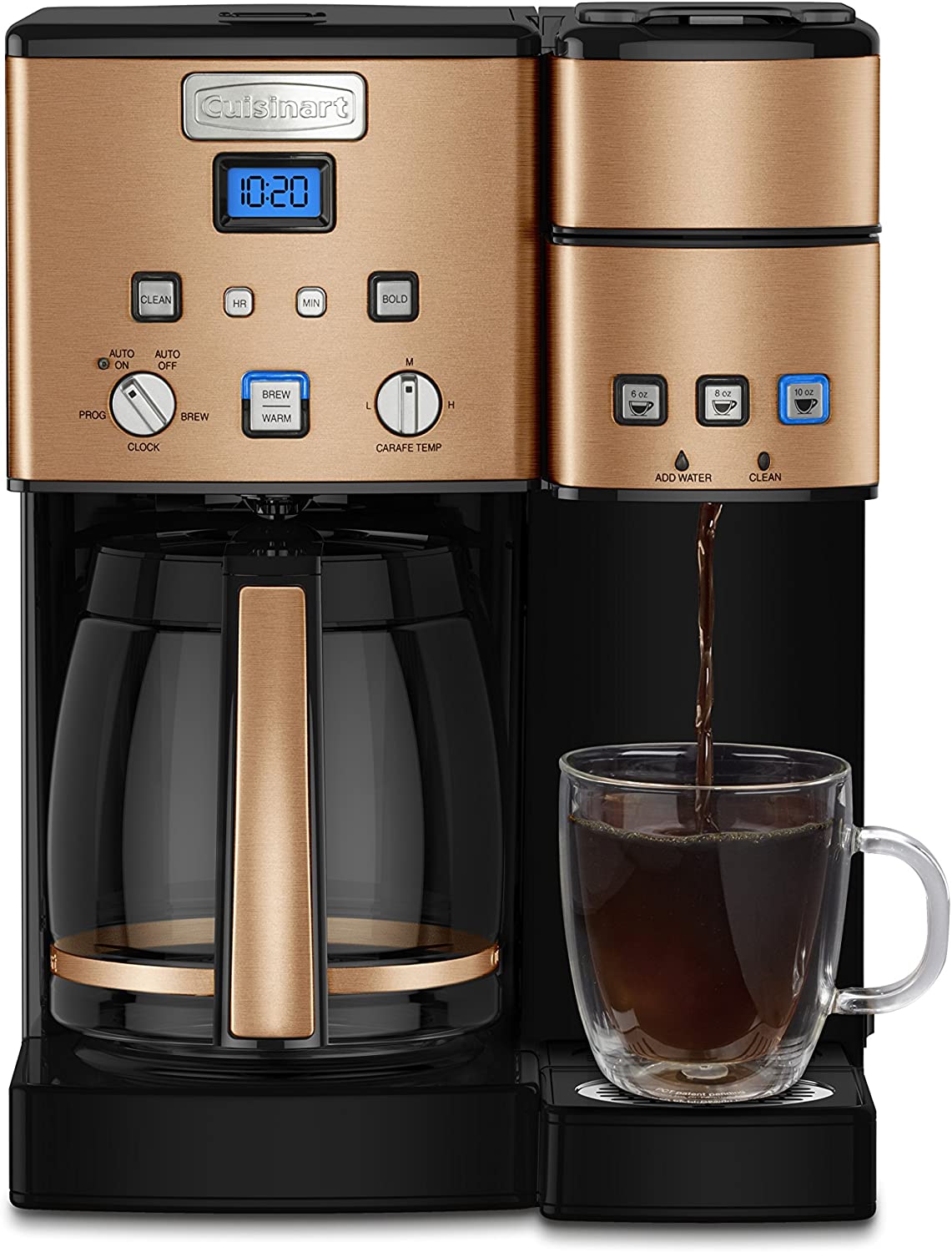 Cuisinart SS-15CPFR 12 Cup Single Serve Brewer and Coffeemaker, Copper  Certified Refurbished