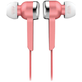 IQ Sound Wired In-Ear Digital Stereo Earphones with 3.5-mm Connector, Powerful Bass, IQ-113, Pink