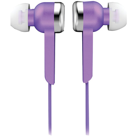 IQ Sound Wired In-Ear Digital Stereo Earphones with 3.5-mm Connector, Powerful Bass, IQ-113, Purple