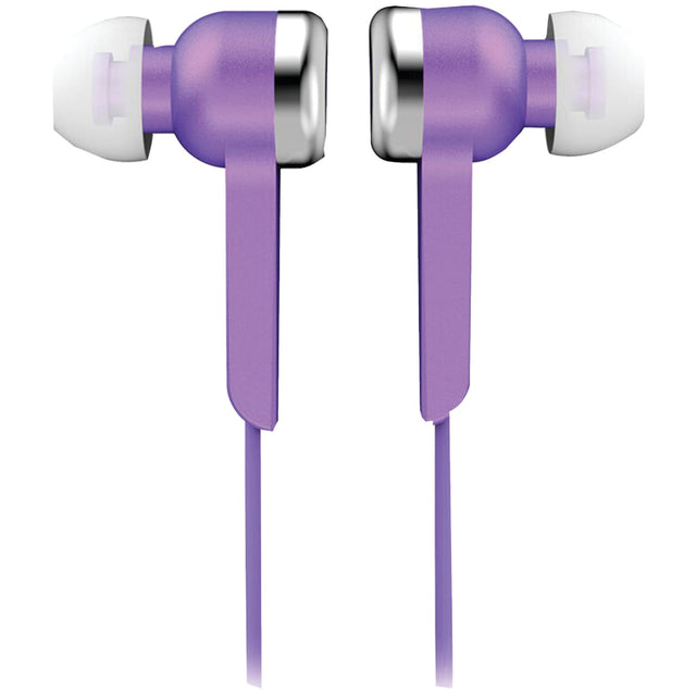 IQ Sound Wired In-Ear Digital Stereo Earphones with 3.5-mm Connector, Powerful Bass, IQ-113, Purple