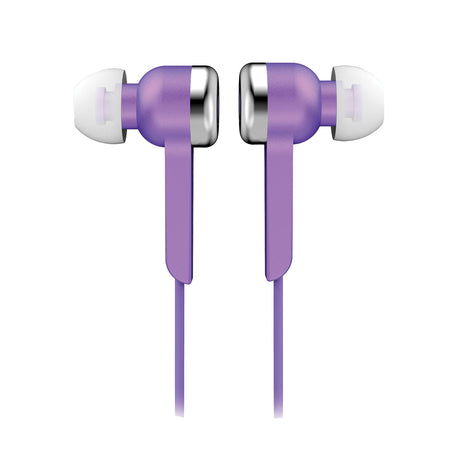 IQ Sound Wired In-Ear Digital Stereo Earphones with 3.5-mm Connector, Powerful Bass, IQ-113, Purple