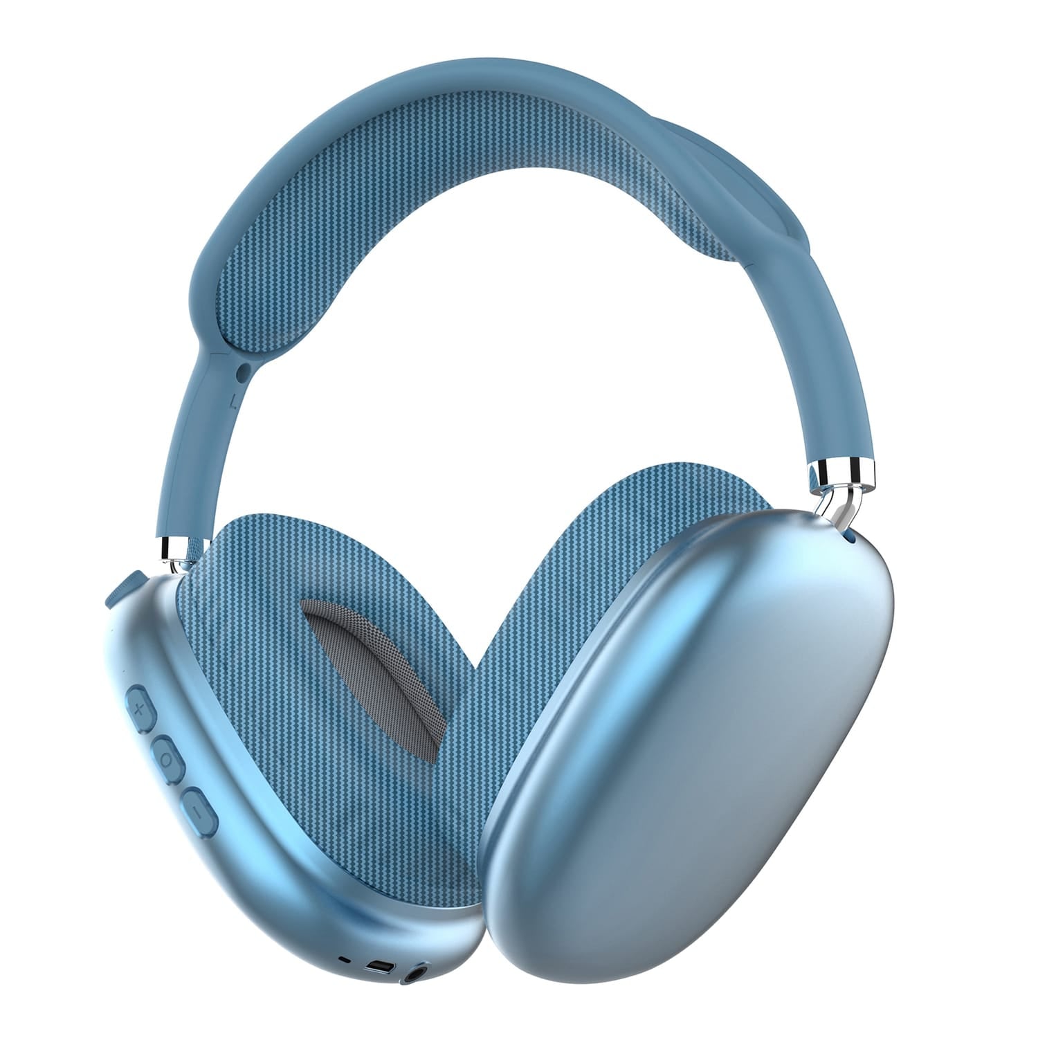 IQ Sound Bluetooth Over-Ear High-Performance Headphones with Mic, FM Radio, and 3.5-mm Aux Input, up to 6 Hours Play Time, IQ-170BT, Blue