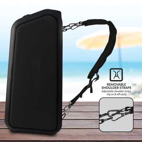 IQ Sound Sound Traveler 20-Watt-Continuous-Power Portable Backpack Speaker with Wired Microphone and Remote