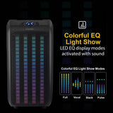 IQ Sound Sound Traveler 20-Watt-Continuous-Power Portable Backpack Speaker with Wired Microphone and Remote