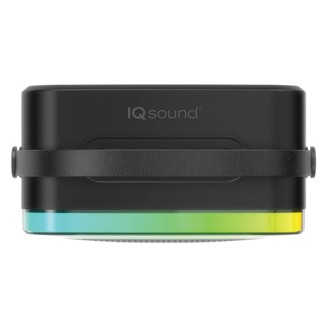 IQ Sound Mini Karaoke Portable Bluetooth Speaker with Wireless Microphone and RGB Light Show, IQ-908K, Black