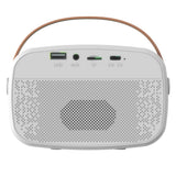 IQ Sound Mini Karaoke Portable Bluetooth Speaker with Wireless Microphone and RGB Light Show, IQ-908K, White