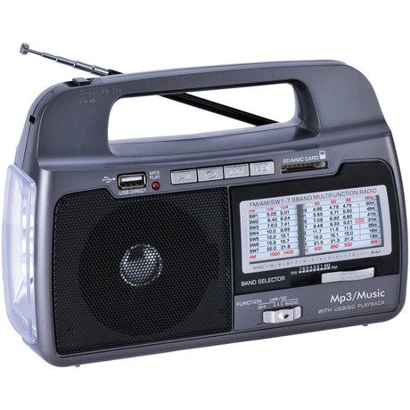 Supersonic 9-Band AM/FM/SW 1–7 Portable Radio