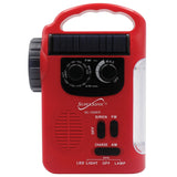 Supersonic 5-Way Emergency Solar/Hand Crank Radio with Flashlight