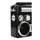 Supersonic Portable 3-Band Radio with Bluetooth and Flashlight, SC-1097BT, Black