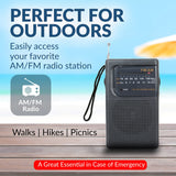 Supersonic Portable AM/FM Band Radio with Wrist Strap, SC-1105