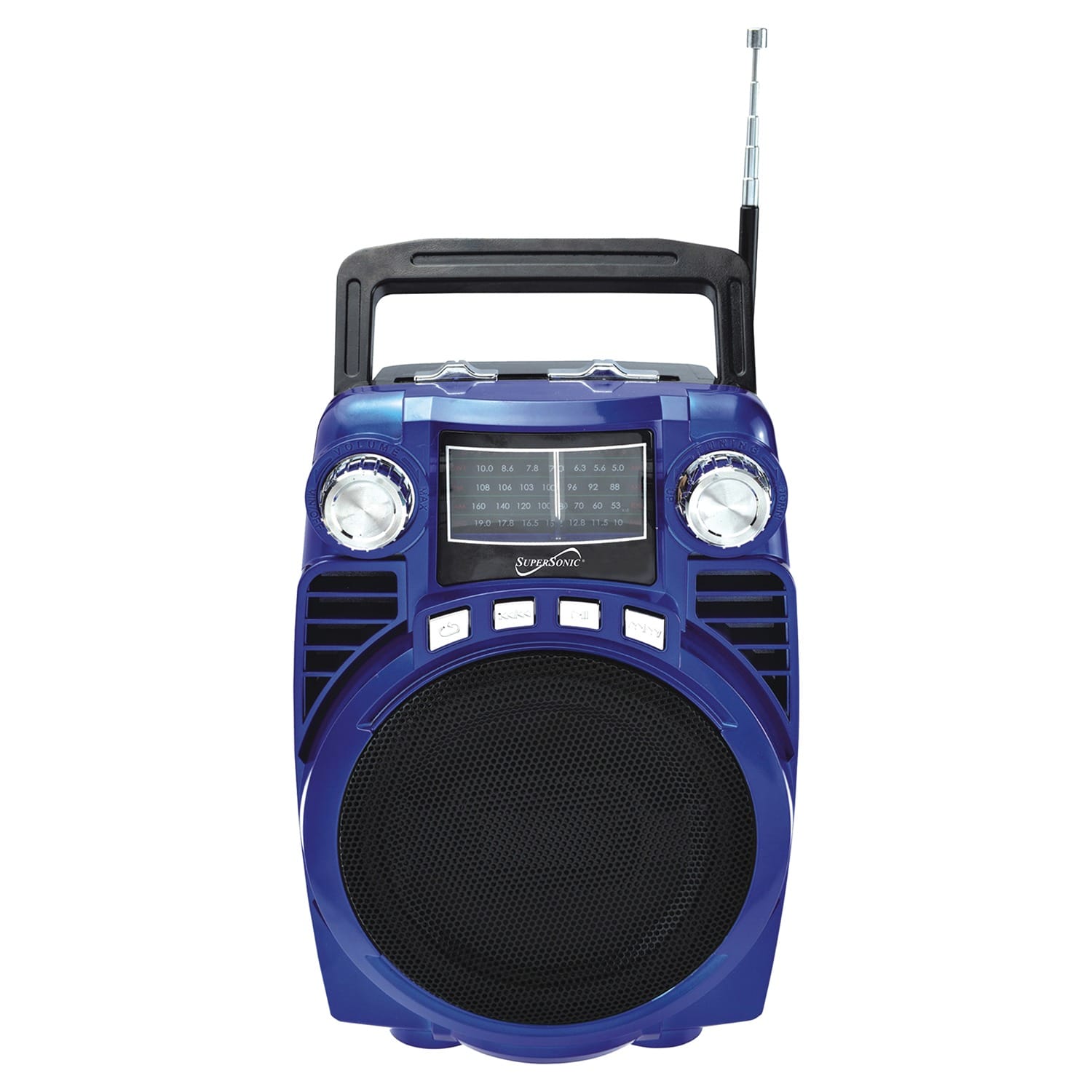 Supersonic Bluetooth 4-Band Radio, Blue