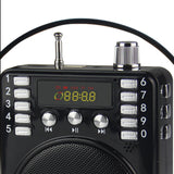 Supersonic Bluetooth Portable PA Speaker Voice Amplifier with Microphone, FM Radio, and Karaoke Jack, SC-1443BT, Black
