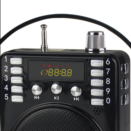 Supersonic Bluetooth Portable PA Speaker Voice Amplifier with Microphone, FM Radio, and Karaoke Jack, SC-1443BT, Black