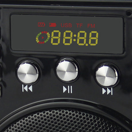 Supersonic Bluetooth Portable PA Speaker Voice Amplifier with Microphone, FM Radio, and Karaoke Jack, SC-1443BT, Black