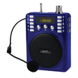 Supersonic Bluetooth Portable PA Speaker Voice Amplifier with Microphone, FM Radio, and Karaoke Jack, SC-1443BT, Blue