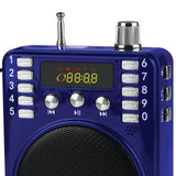 Supersonic Bluetooth Portable PA Speaker Voice Amplifier with Microphone, FM Radio, and Karaoke Jack, SC-1443BT, Blue