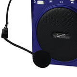Supersonic Bluetooth Portable PA Speaker Voice Amplifier with Microphone, FM Radio, and Karaoke Jack, SC-1443BT, Blue