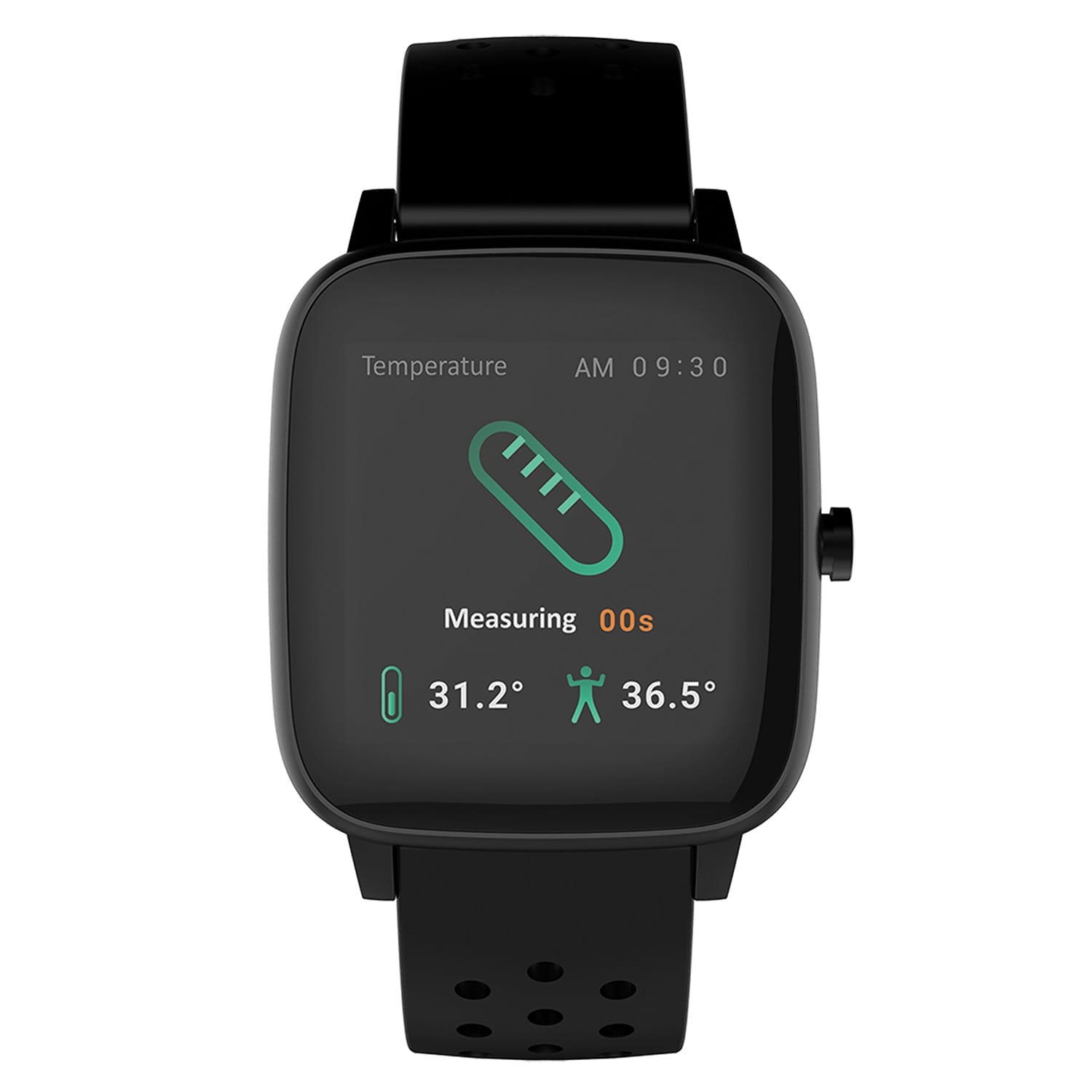 Supersonic Smartwatch with 1.4-In. Color Touch Screen, Bluetooth, Body Temp/Heart Rate/Blood Pressure/Blood Oxygen, Sports Tracking, IP68 Waterproof