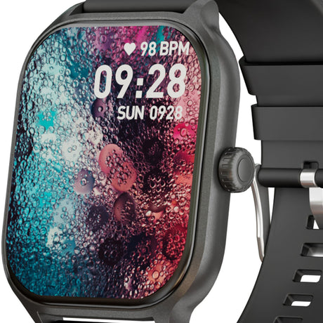 Supersonic Advanced Sports Smart Sportwatch with 2-In. Color Touch Screen, Bluetooth, Heart Rate/Blood Pressure/Blood Oxygen, IP67 Water-Resistant