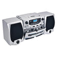 Supersonic 21-Watt Bluetooth Home Stereo System with Detachable Speakers, CD/Dual-Cassette Players, FM Radio, Mic Input, and Remote, SC-2121BT