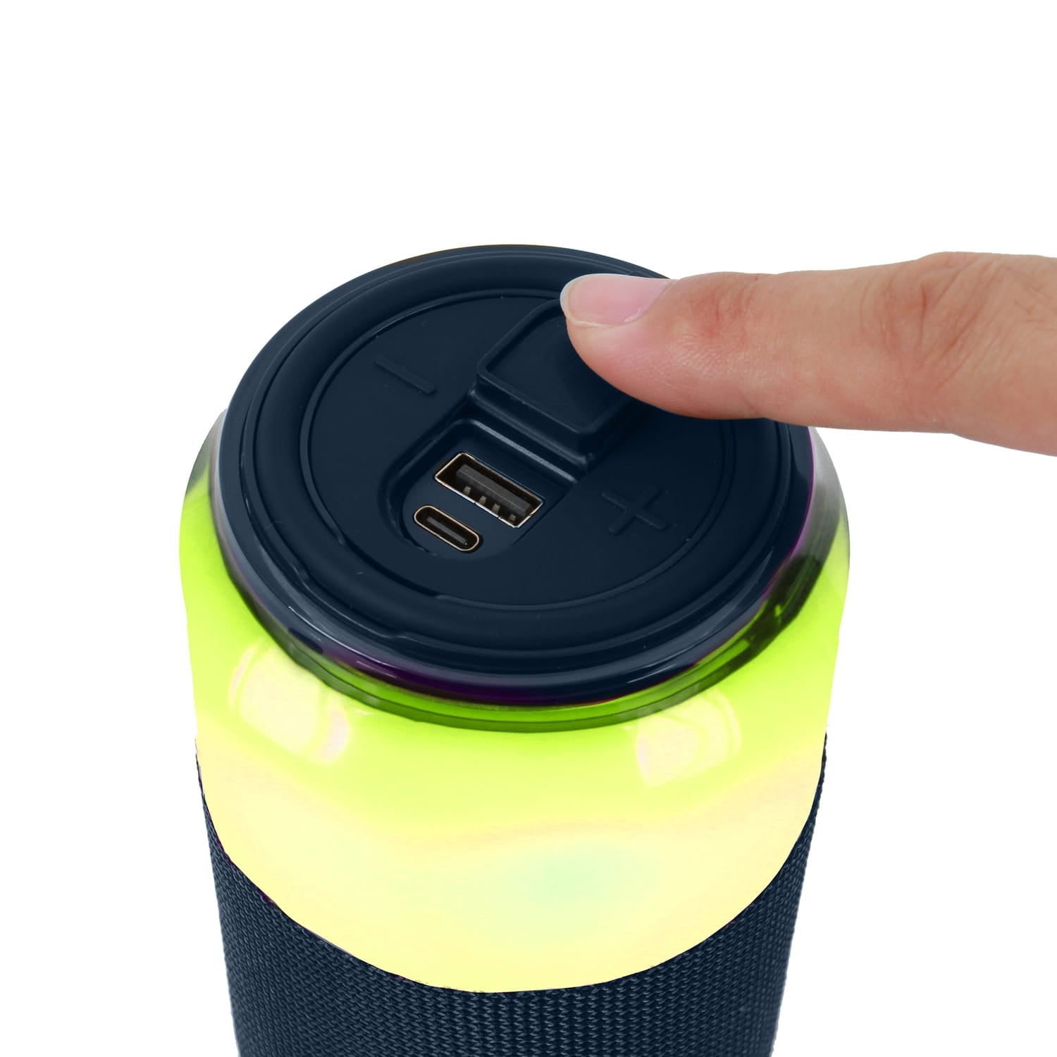Supersonic SodaBoom Portable Bluetooth Speaker, True Wireless, with LED Light Show, SC-2335BT, Blue