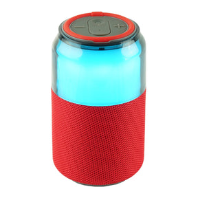 Supersonic SodaBoom Portable Bluetooth Speaker, True Wireless, with LED Light Show, SC-2335BT, Red