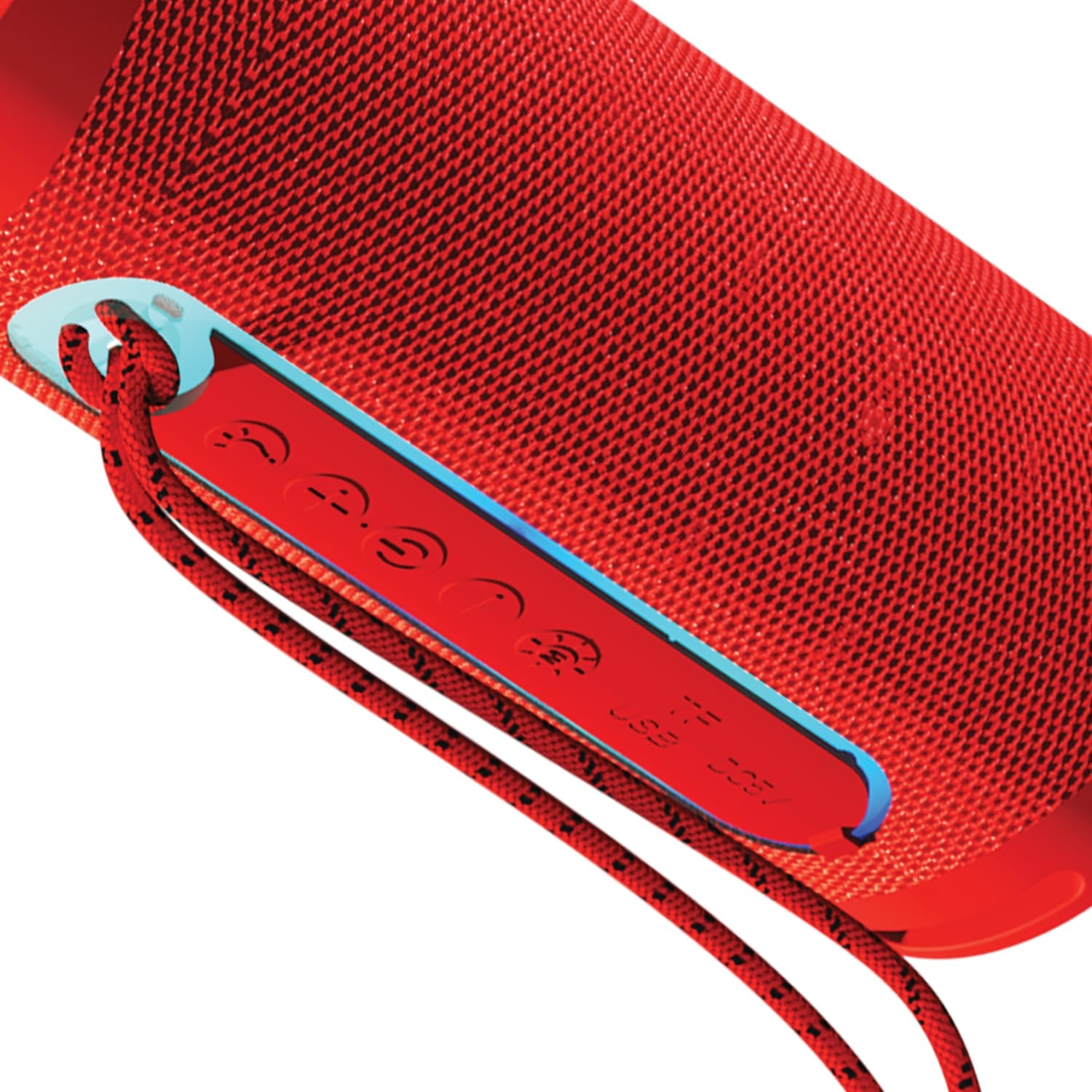 Supersonic Portable Bluetooth Speaker with LED Flashlight and Speakerphone, SC-2340BT, Red