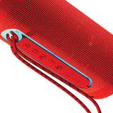 Supersonic Portable Bluetooth Speaker with LED Flashlight and Speakerphone, SC-2340BT, Red