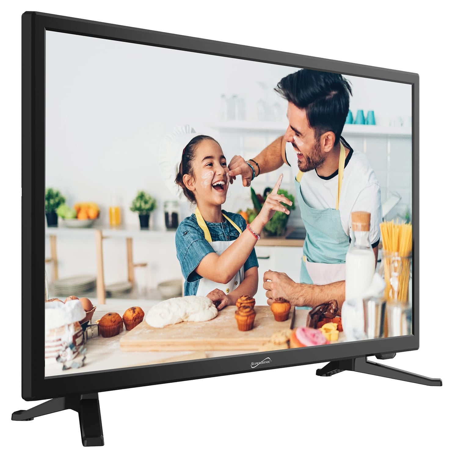 Supersonic 24-In.-Class 1080p LED TV/DVD Combination, AC/DC Compatible with RV/Boat